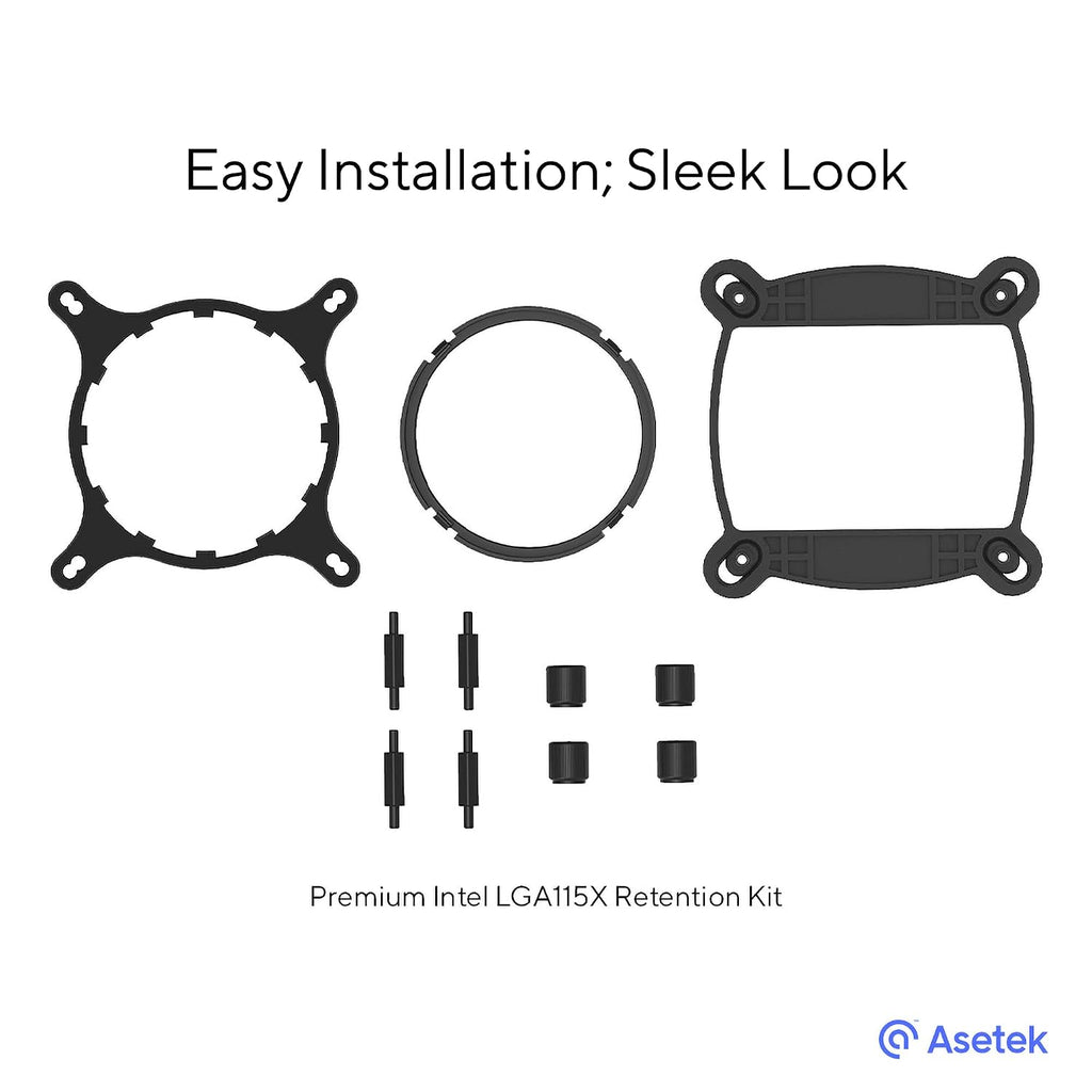 Premium Intel LGA1700 Retention Kit for -Based Liquid Coolers – Kit with Premium Finish plus Easy Installation