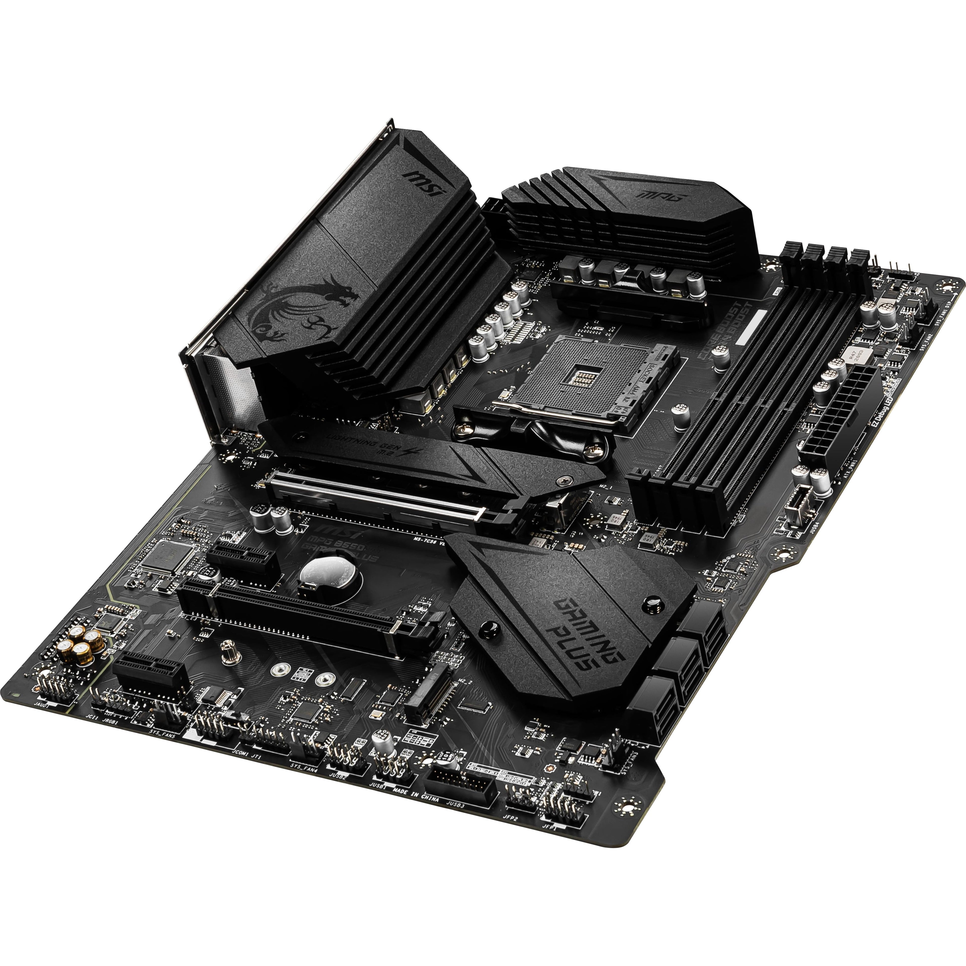 MSI MPG B550 GAMING plus AM4 AMD B550 SATA 6Gbs DDR4 Ryzen 5000 / 4000G / 3000 ATX Motherboard