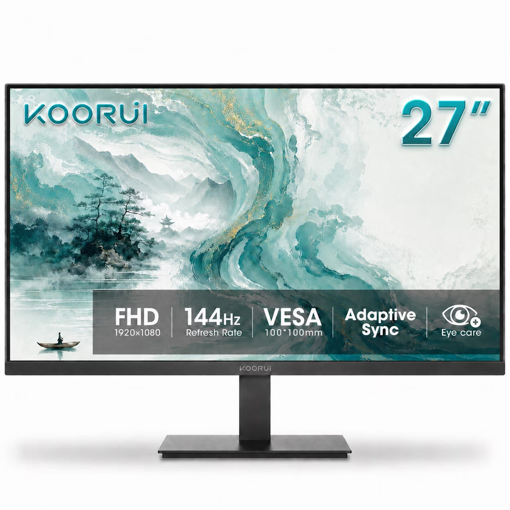 KOORUI 22" FHD 120 Hz Computer Monitor, 1080P PC Monitor with Adaptive-Sync, New