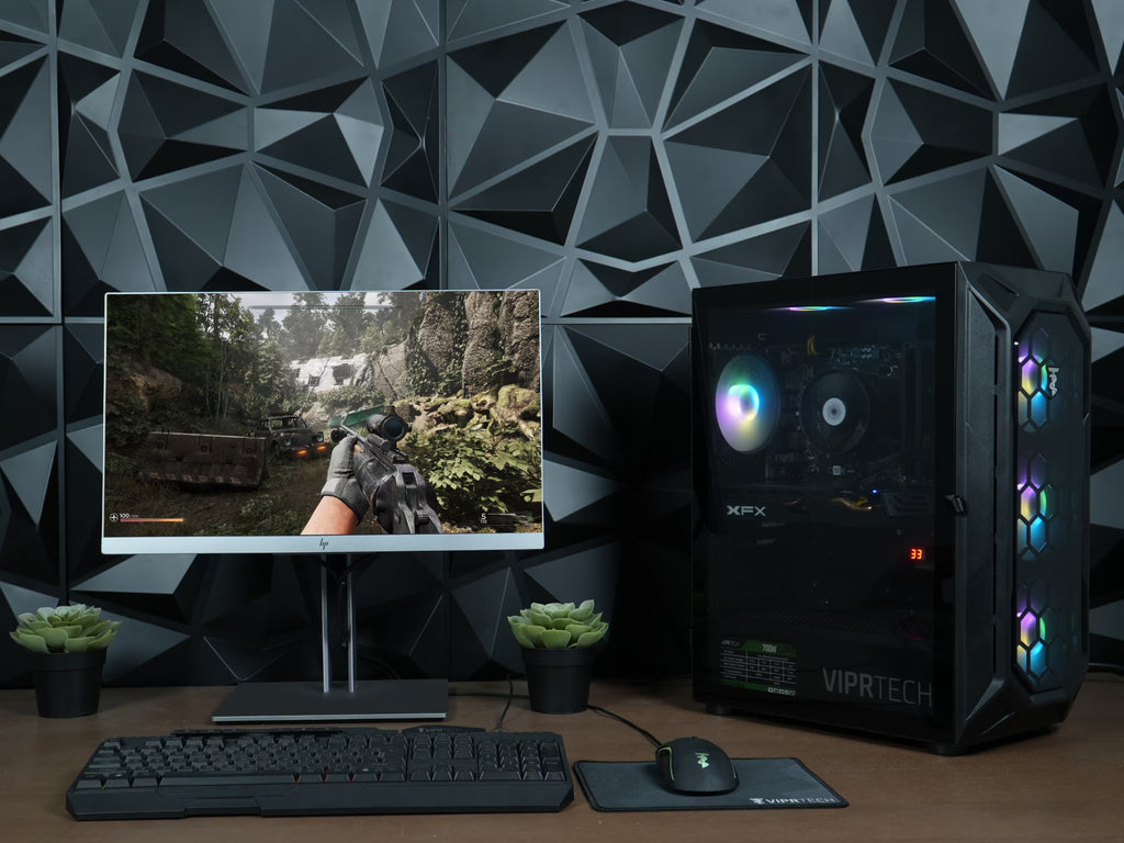Viprtech Rebel 3.0 Gaming PC - AMD Ryzen 7 (4.1Ghz), RTX 3060 12GB, 16GB DDR4, 500GB SSD, Onyx Black