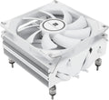 AXP90-X53 White Low Profile ITX CPU Air Cooler, 53Mm Height, TL-9015W Slim PWM Fan Low Noise 22.4Dba, Silent ITX CPU Cooler, 2700Rpm,For Am4/Am5/Intel 1150/1151/1155/1156/1200/1700/1851