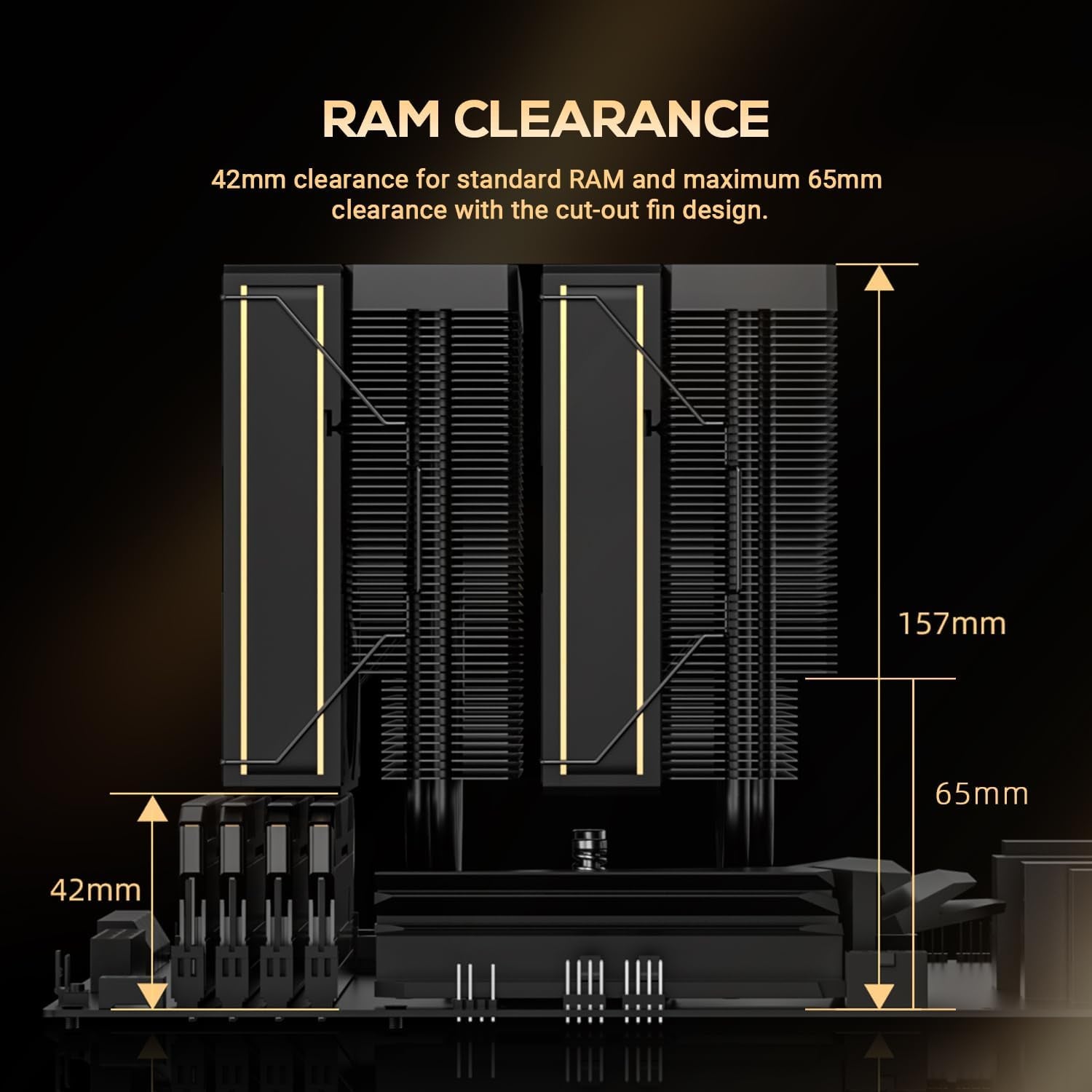 FROZN A620 GDL Limited Edition Dual-Tower CPU Cooler | 6 Heat Pipes, Dual 120Mm FDB Fans, Supports Intel LGA1851/1700 and AMD AM5/AM4.