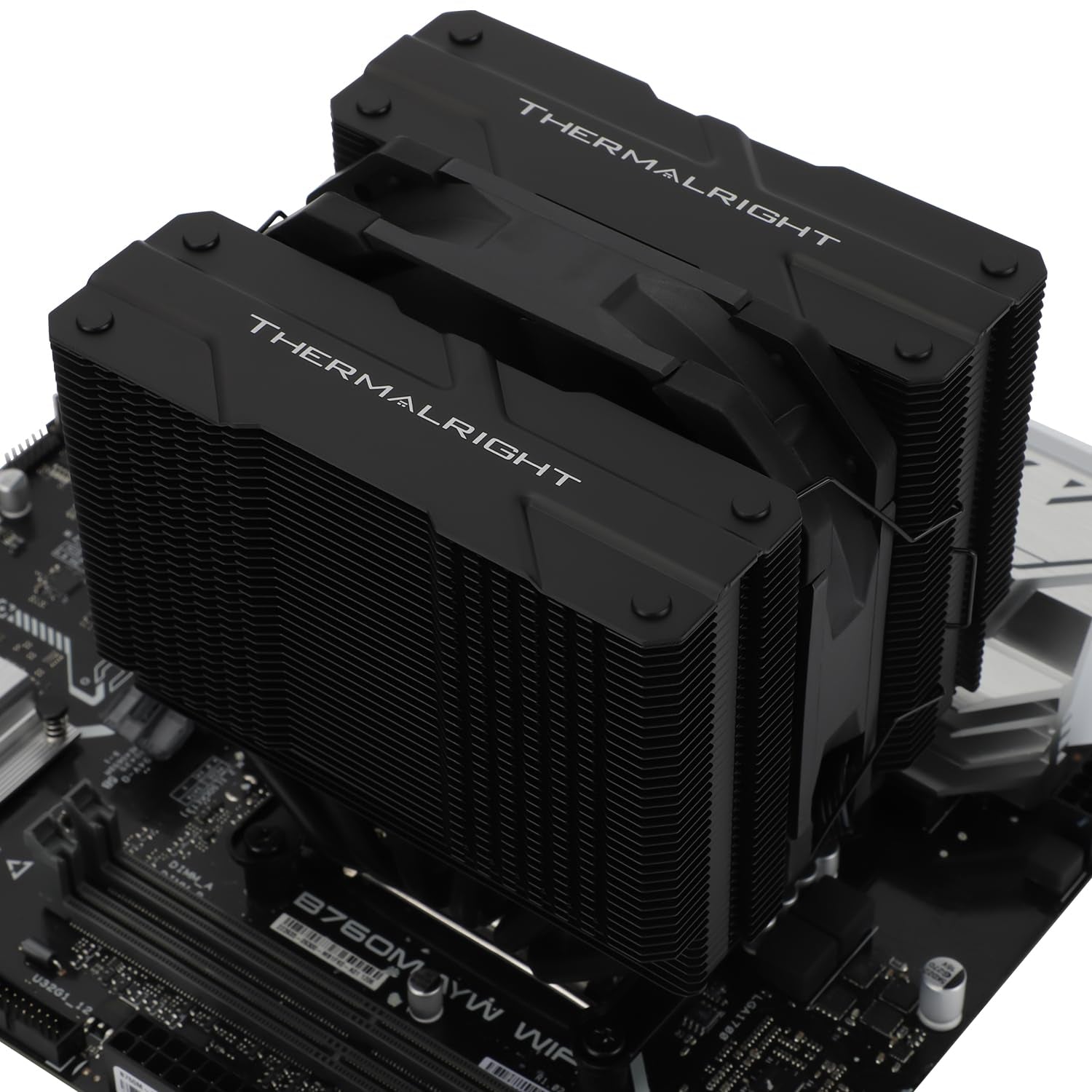 Peerless Assassin 120 MINI Black CPU Air Cooler, 6 Heat Pipes Dual Towers Cooler, with TL-D12B PWM Fans, Desktop PC Cooler for Intel LGA 1851/1700/1150/1151/1200/2011,AMD:AM4/AM5