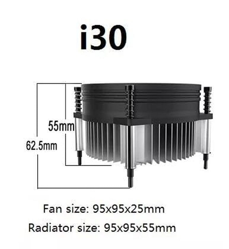 Cooler Master I30 CPU Cooler - 92Mm Low Noise Cooling Fan & Heatsink (RH-I30-26FK-R1)- for Intel Socket LGA 1150/1151 / 1155/1156 (I30)