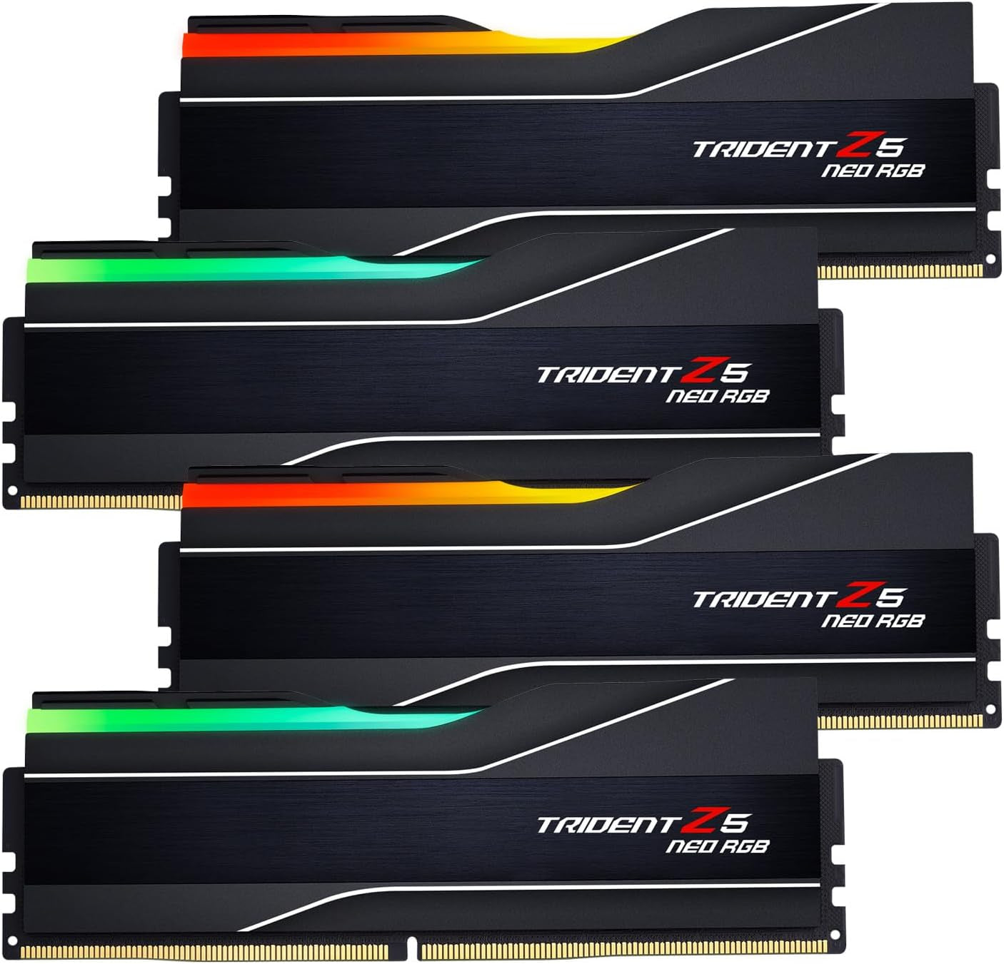 Trident Z5 Neo RGB Series DDR5 RAM (AMD EXPO) 256GB (4X64Gb) 6000Mt/S CL36-44-44-96 1.25V Desktop Computer Memory U-DIMM - Matte Black (F5-6000J3644D64GX4-TZ5NR)