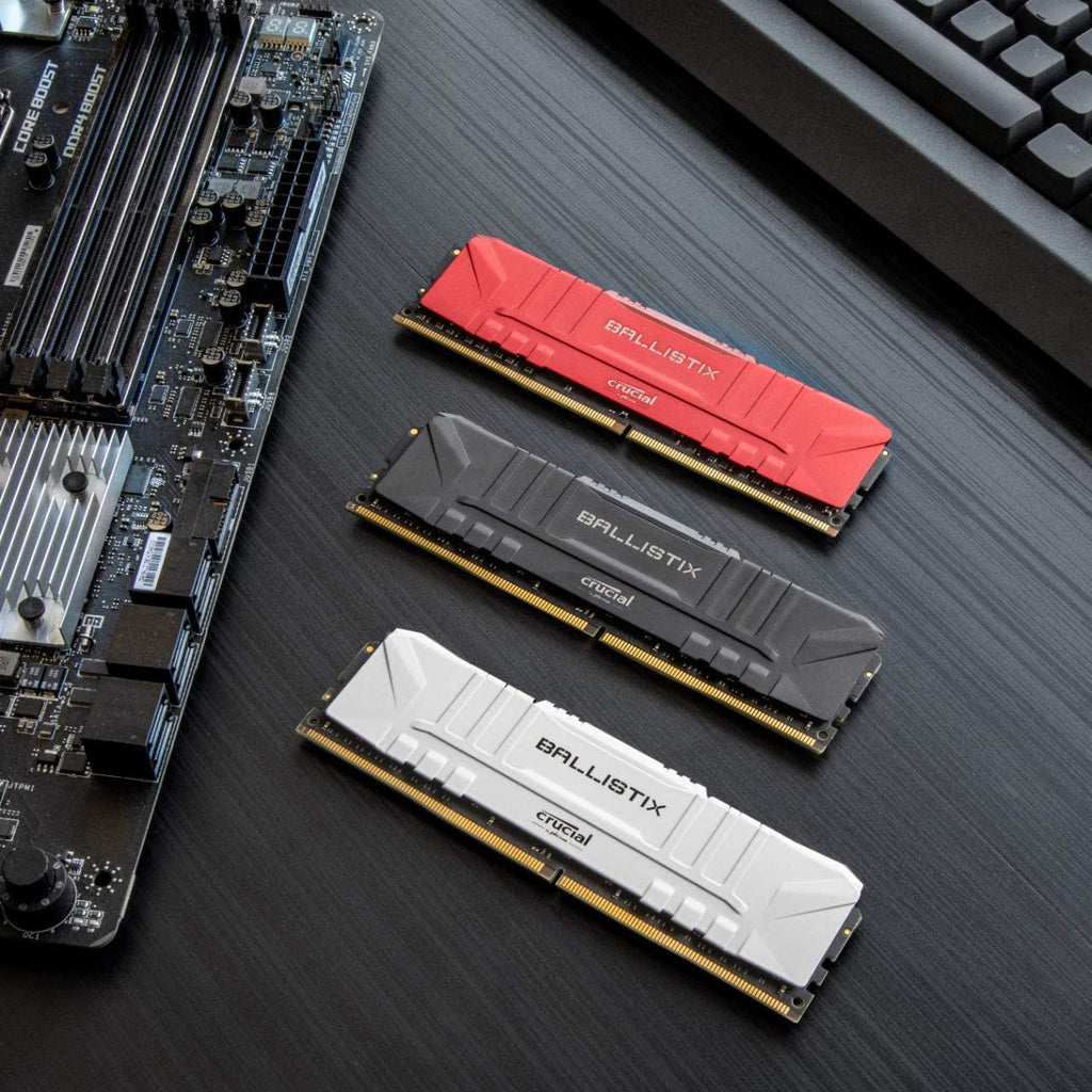 Crucial  3200 Mhz DDR4 DRAM Desktop Gaming Memory Kit 16GB (8Gbx2) CL16 BL2K8G32C16U4B (Black)