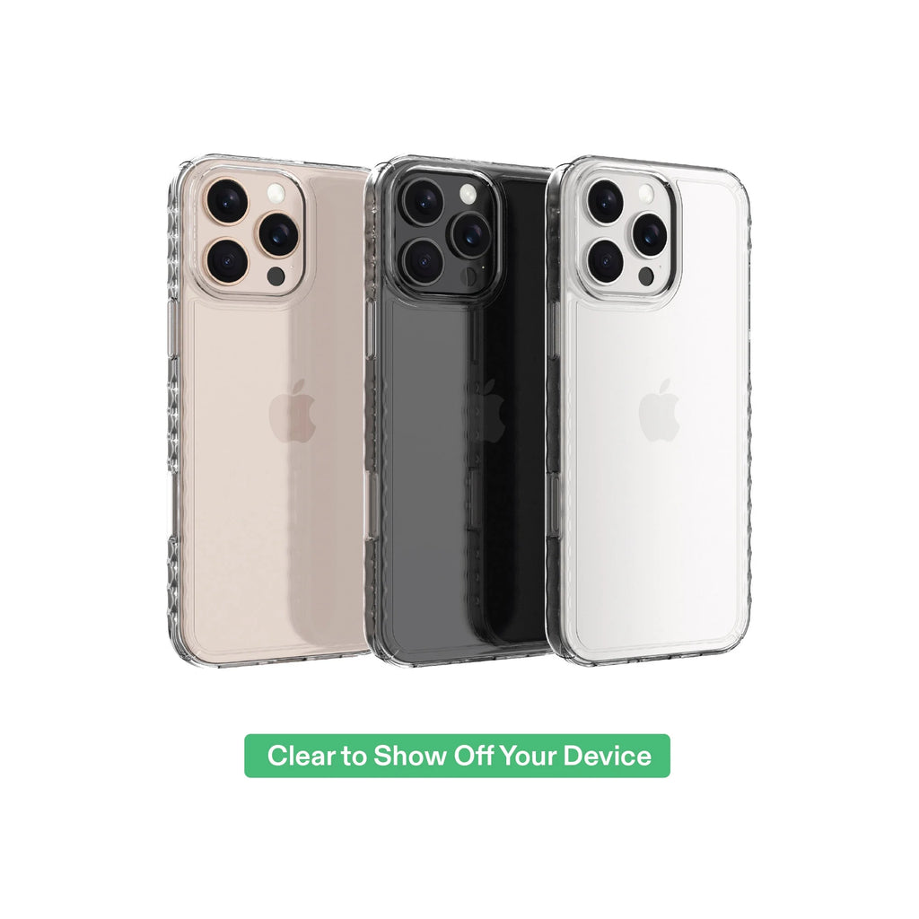 Onn Protective Gel Phone Case for Iphone 16 Pro Max - Clear