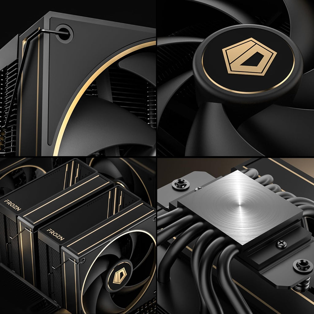 FROZN A620 GDL Limited Edition Dual-Tower CPU Cooler | 6 Heat Pipes, Dual 120Mm FDB Fans, Supports Intel LGA1851/1700 and AMD AM5/AM4.