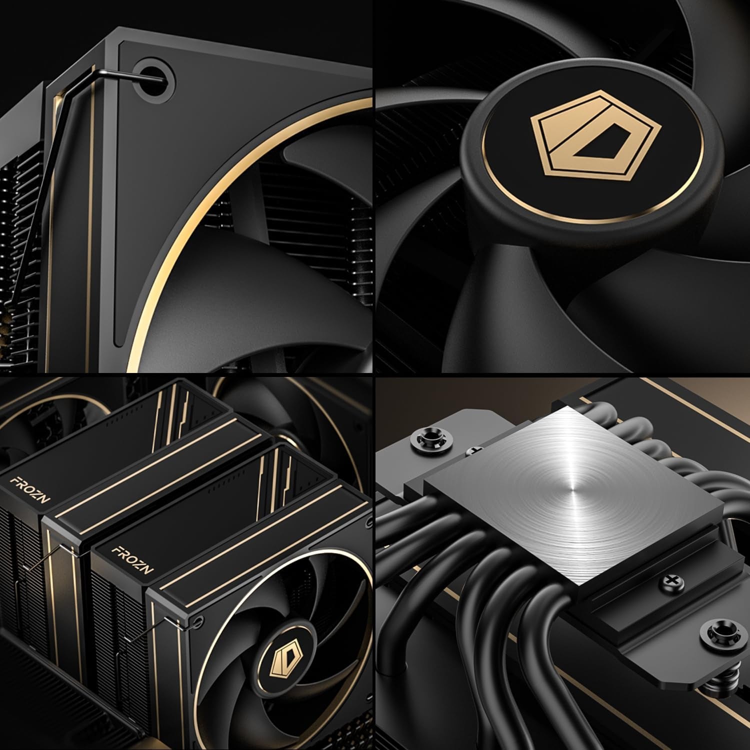 FROZN A620 GDL Limited Edition Dual-Tower CPU Cooler | 6 Heat Pipes, Dual 120Mm FDB Fans, Supports Intel LGA1851/1700 and AMD AM5/AM4.