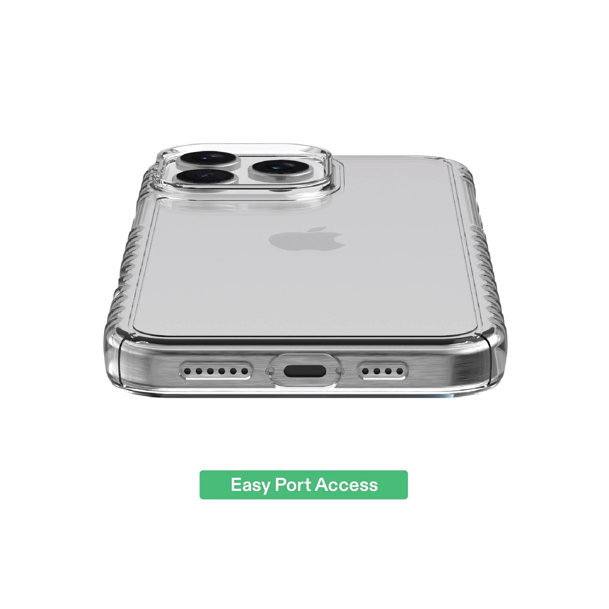 Onn Protective Gel Phone Case for Iphone 16 Pro Max - Clear