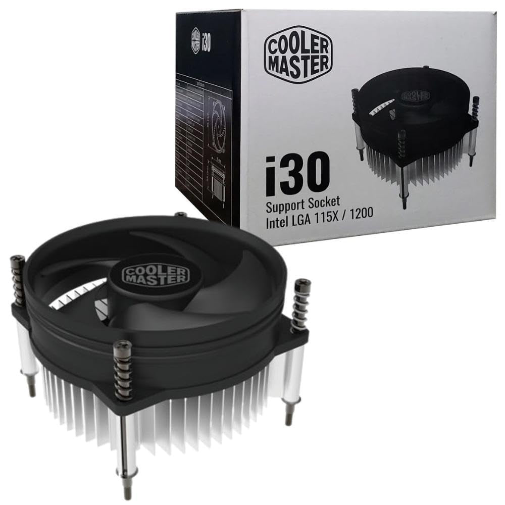 Cooler Master I30 CPU Cooler - 92Mm Low Noise Cooling Fan & Heatsink (RH-I30-26FK-R1)- for Intel Socket LGA 1150/1151 / 1155/1156 (I30)