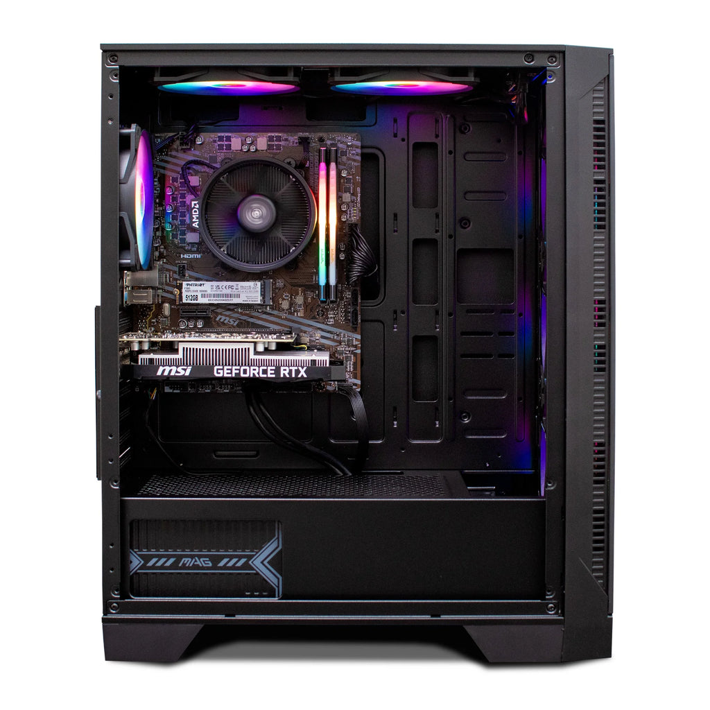 NSX Gaming Tomcat Desktop PC, Ryzen 5 5500, RTX 3050, 16GB RAM, 512GB SSD, W11, Wi-Fi