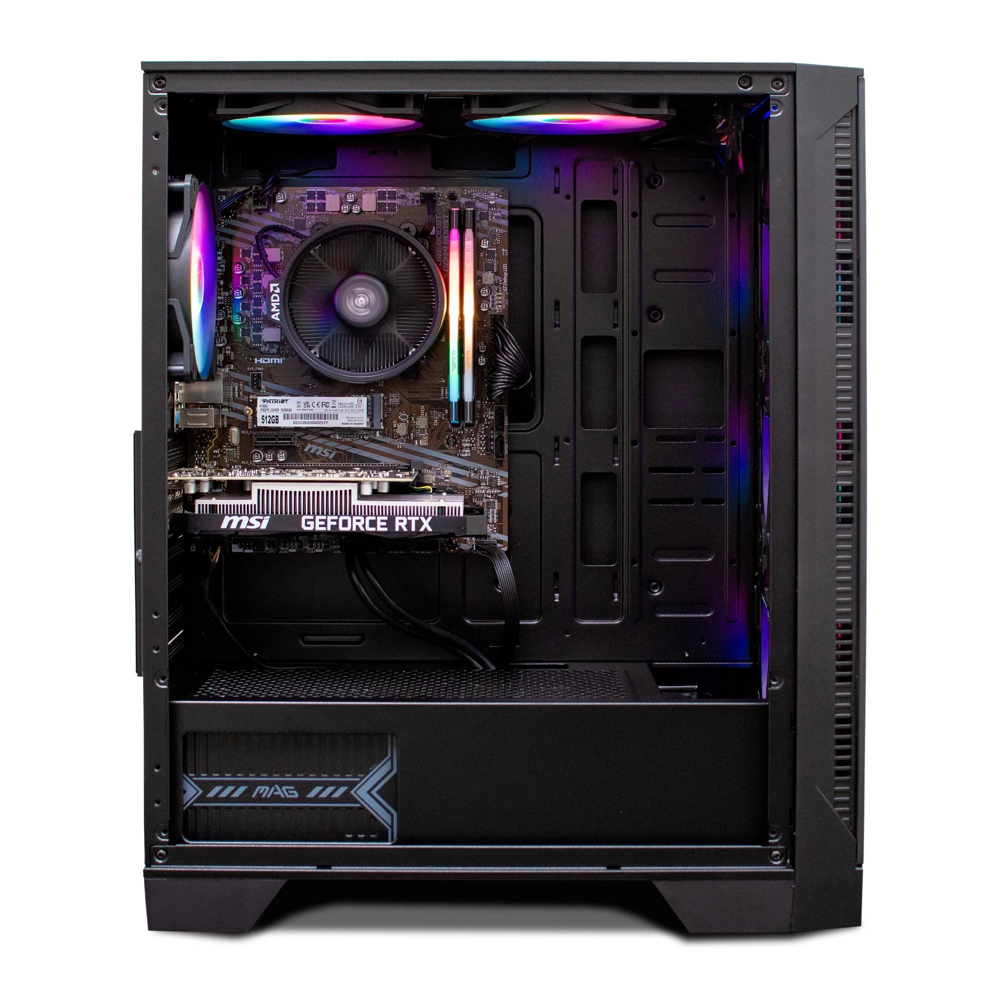 NSX Gaming Tomcat Desktop PC, Ryzen 5 5500, RTX 3050, 16GB RAM, 512GB SSD, W11, Wi-Fi