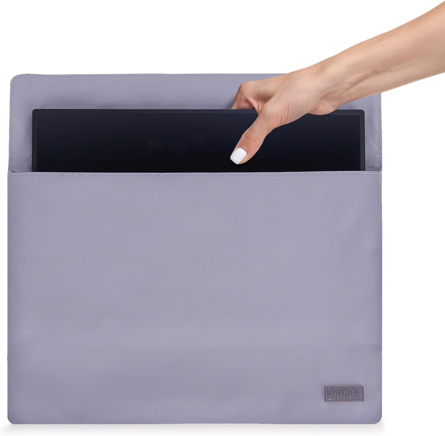 Portable Monitor & Sleeve, 16.1'' 100% Srgb FHD Laptop Monitor & PU Sleeve Bag Combination