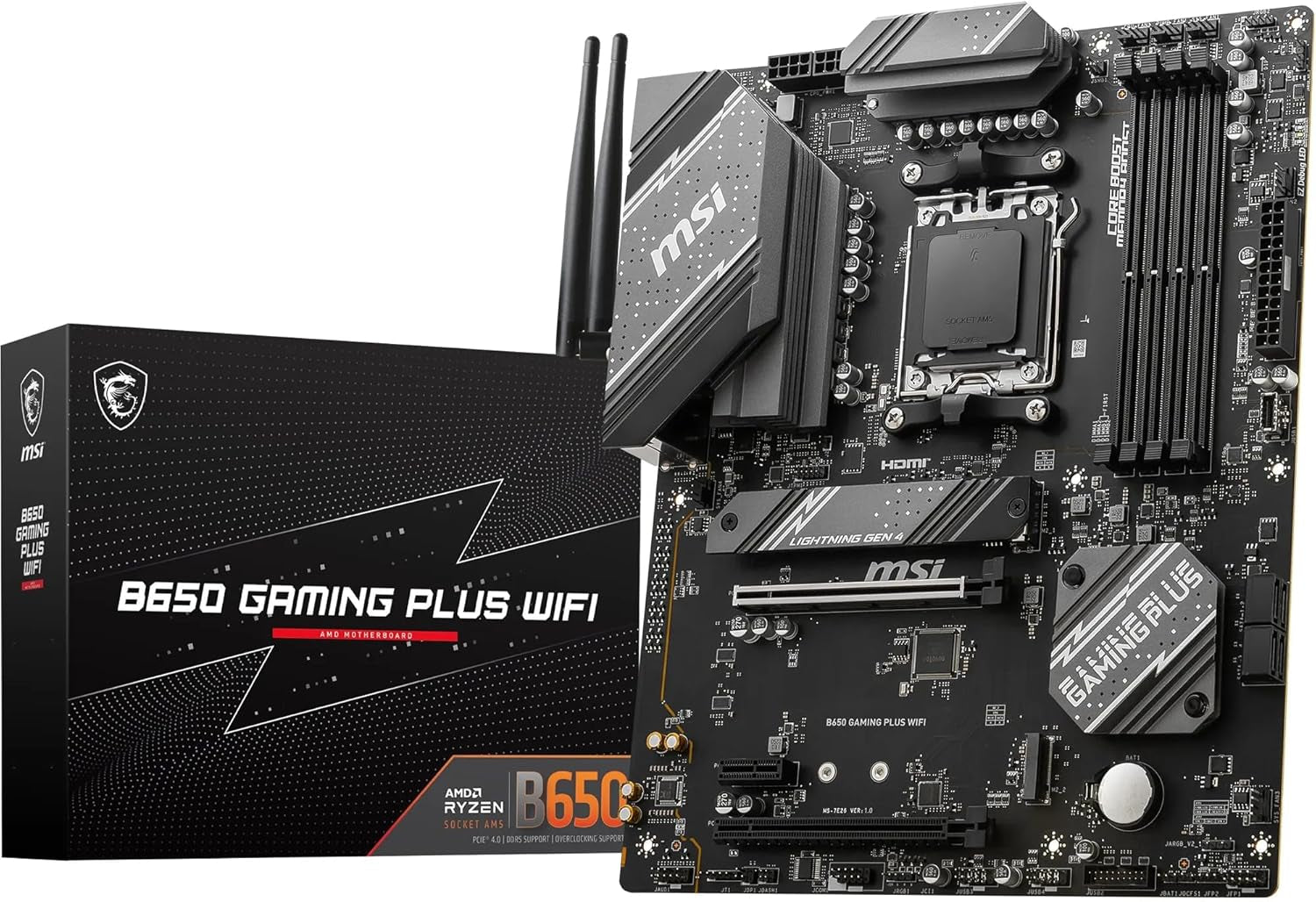 MSI B650 Gaming plus Wifi Motherboard AMD B650 Socket AM5 ATX