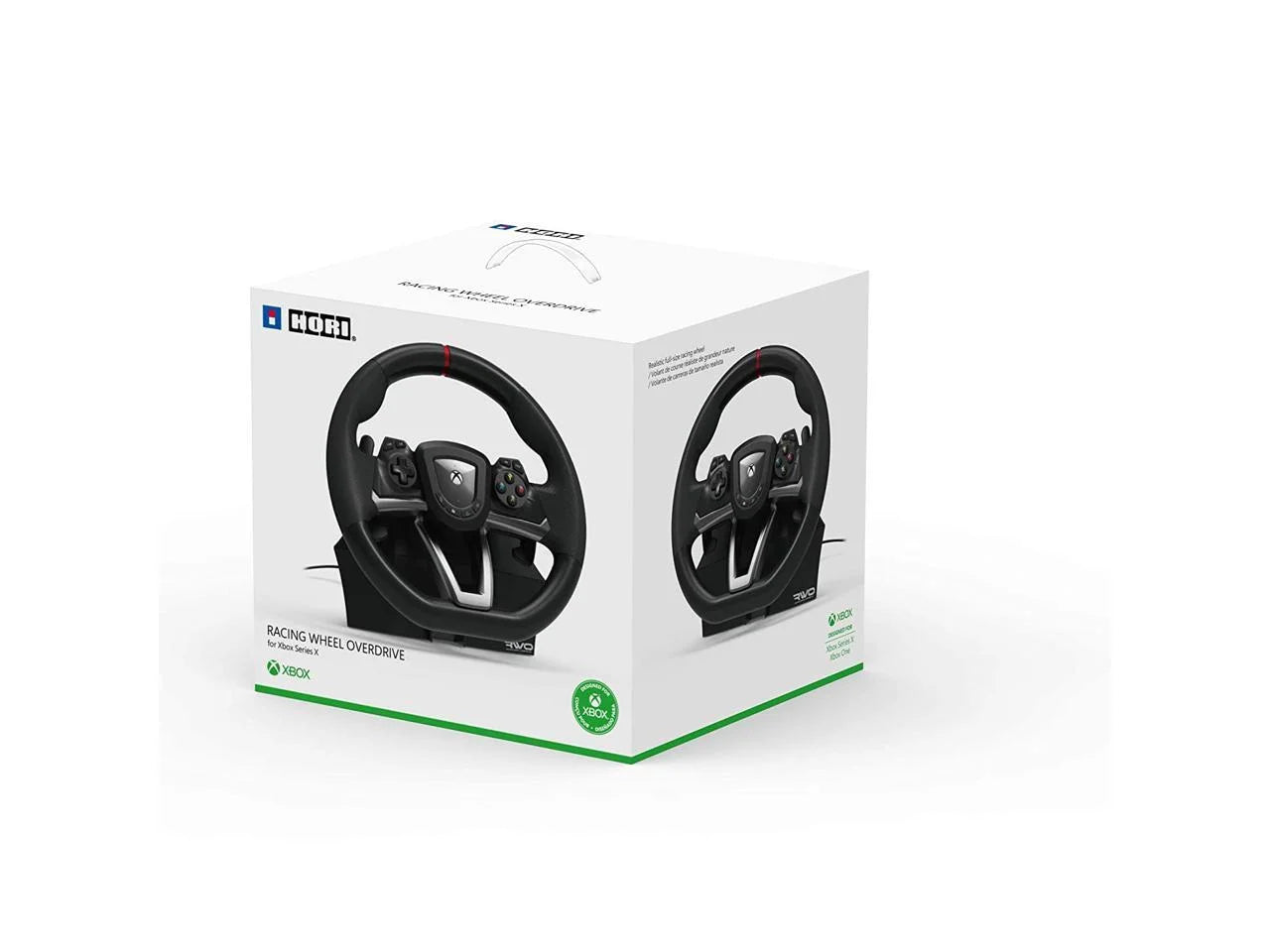 Hori - Black, Xbox Series X/S and Multi-Platform, Overdrive, Wired Video Game Racing Wheel