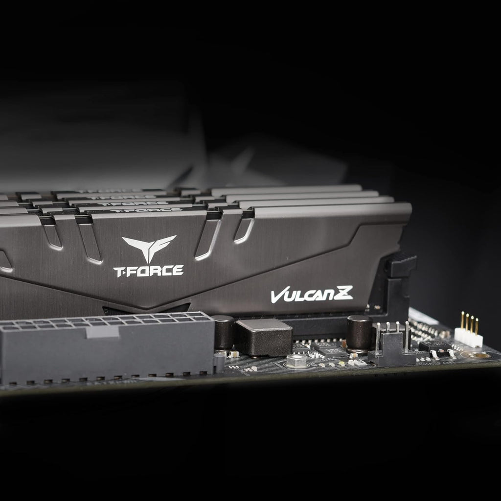 T-Force Vulcan Z DDR4 32GB Kit (2X16Gb) 3200Mhz (PC4-25600) CL16 Desktop Memory Module Ram (Gray) - TLZGD432G3200HC16FDC01