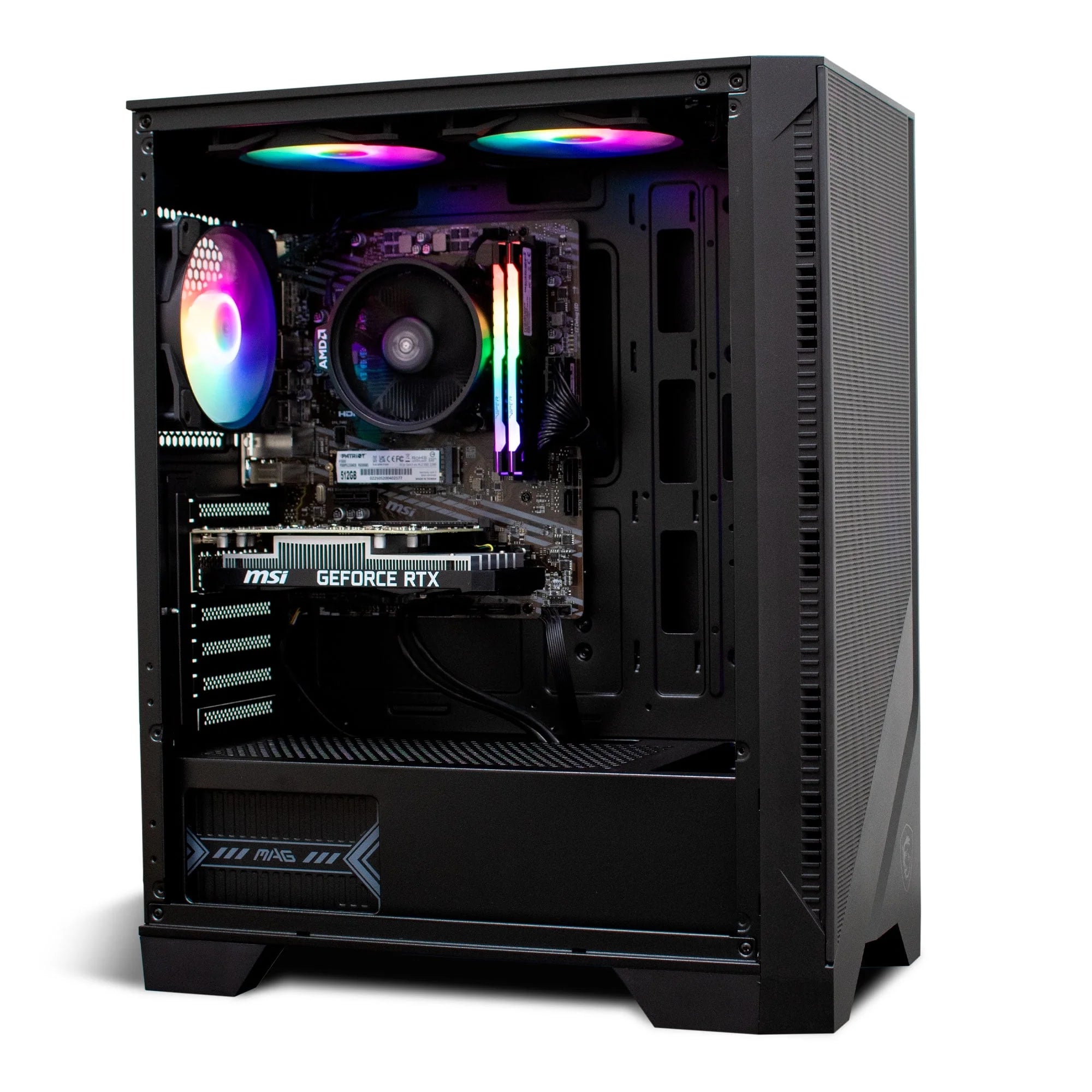 NSX Gaming Tomcat Desktop PC, Ryzen 5 5500, RTX 3050, 16GB RAM, 512GB SSD, W11, Wi-Fi