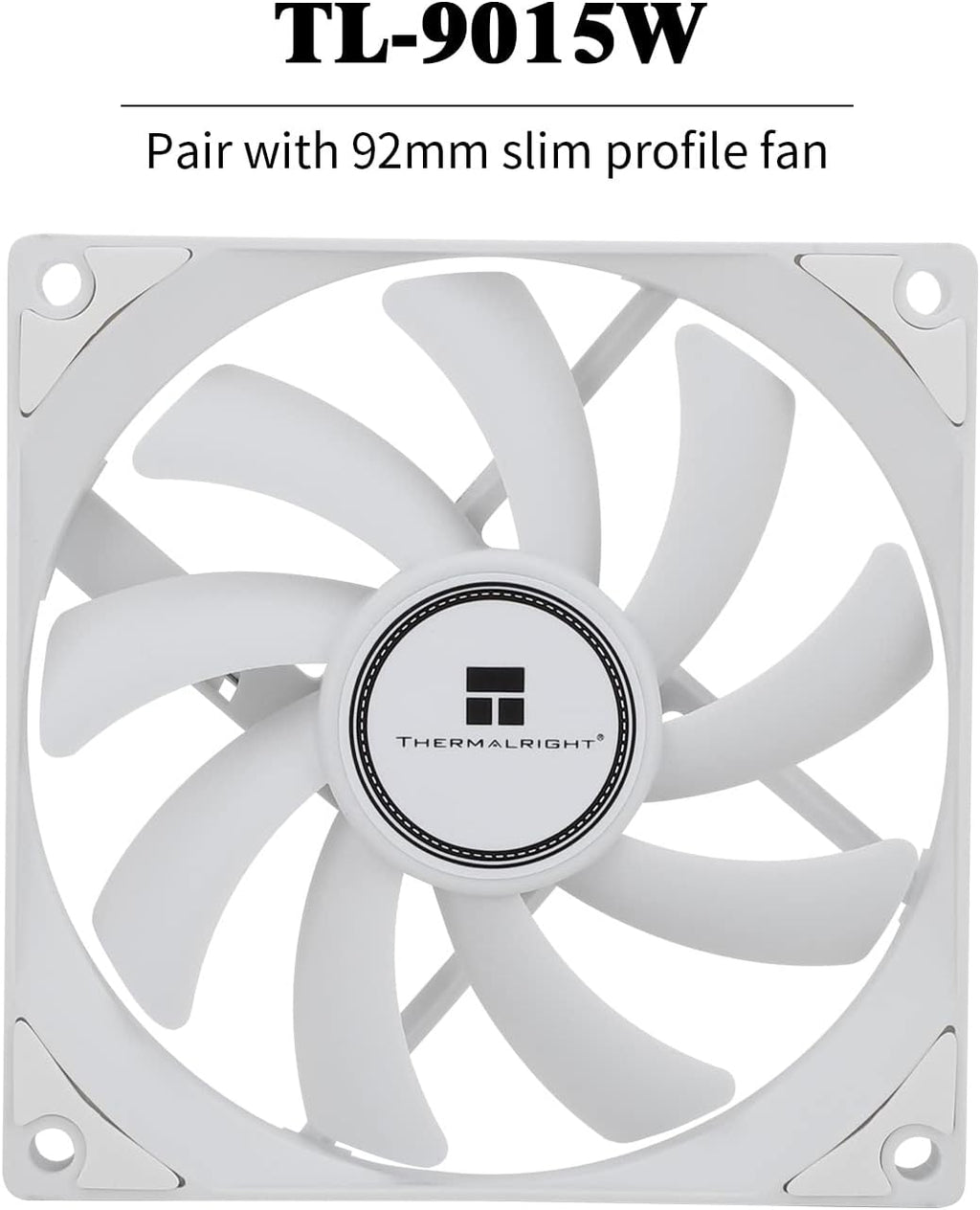 AXP90-X53 White Low Profile ITX CPU Air Cooler, 53Mm Height, TL-9015W Slim PWM Fan Low Noise 22.4Dba, Silent ITX CPU Cooler, 2700Rpm,For Am4/Am5/Intel 1150/1151/1155/1156/1200/1700/1851