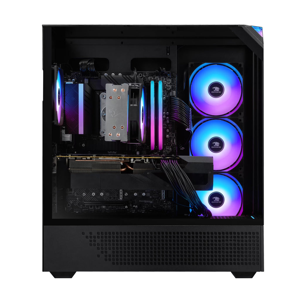 Ibuypower Element Black Gaming PC Desktop Computer Intel Core I9 14900F, NVIDIA Geforce RTX 5070 12GB, 32GB RAM, 1TB SSD, Windows 11, EBI9N5702