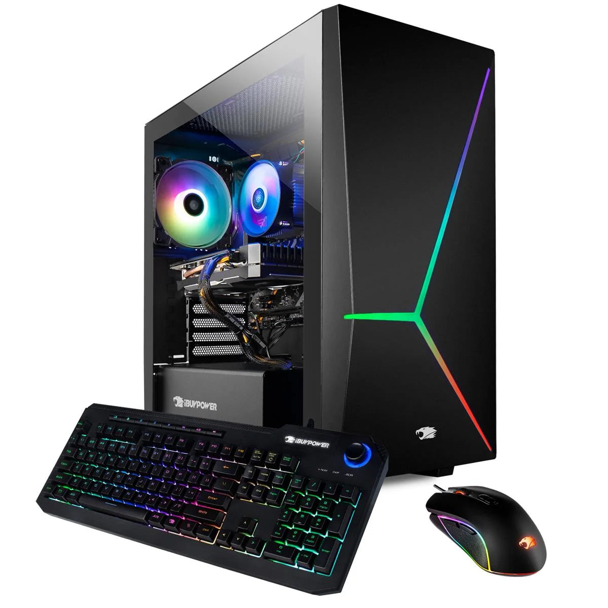 Ibuypower Element Pro 161I Gaming Desktop Computer, Intel Core I7-10700F 2.90Ghz, 16GB RAM, 240GB SSD+2TB HDD, NVIDIA Geforce GTX 1660 6GB, Windows 10