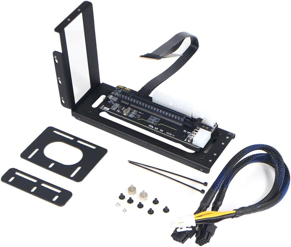 R43SG GEN4 M.2 M-Key to PCIE X16 4.0 External Graphics Card Stand Bracket Compatible with NVME SSD NUC Host Expansion Card Graphics Dock (50Cm)
