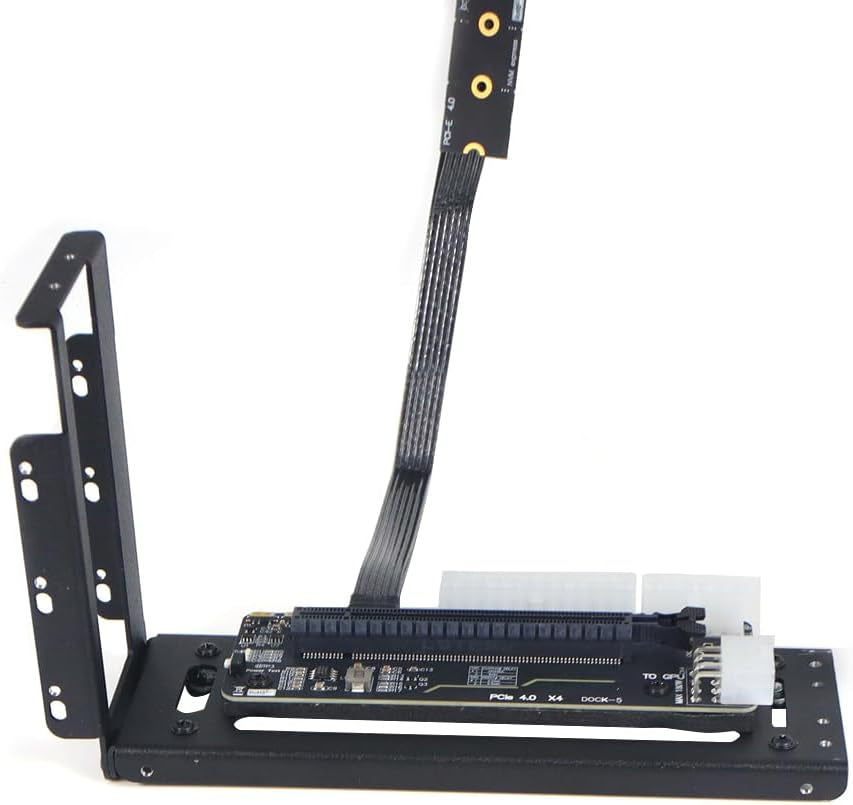 R43SG GEN4 M.2 M-Key to PCIE X16 4.0 External Graphics Card Stand Bracket Compatible with NVME SSD NUC Host Expansion Card Graphics Dock (50Cm)