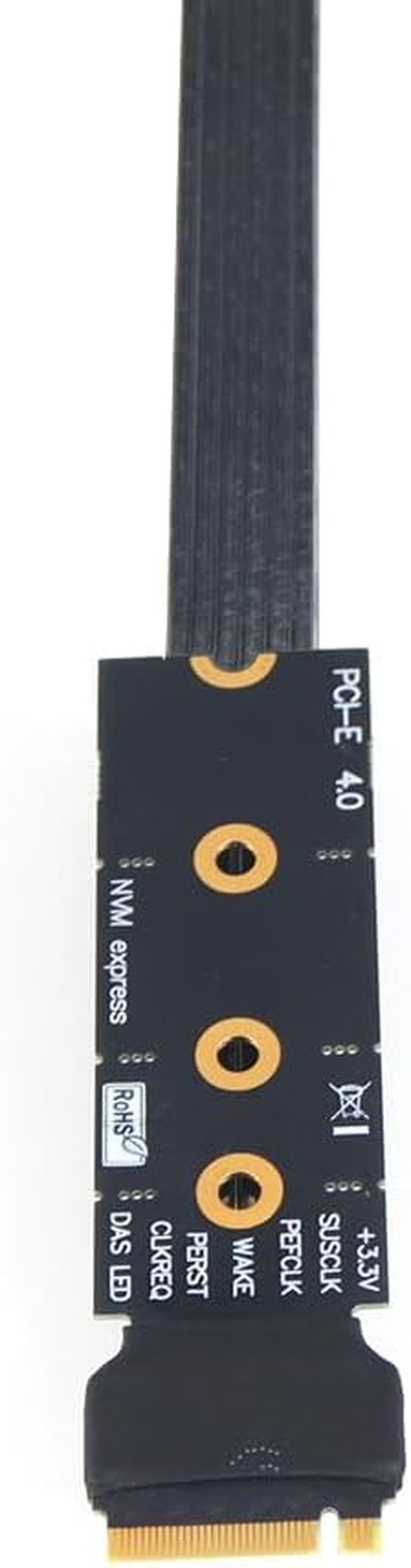 R43SG GEN4 M.2 M-Key to PCIE X16 4.0 External Graphics Card Stand Bracket Compatible with NVME SSD NUC Host Expansion Card Graphics Dock (50Cm)