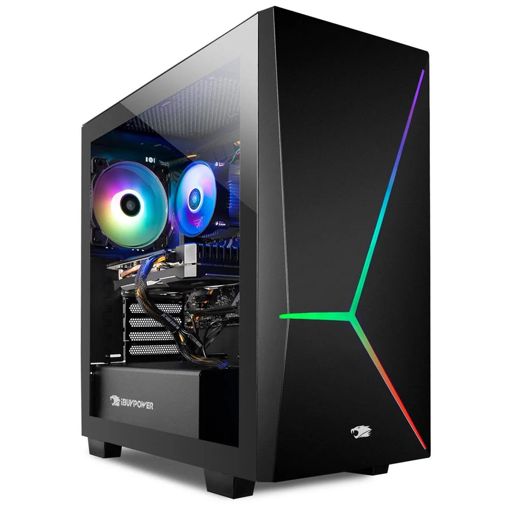 Ibuypower Element Pro 161I Gaming Desktop Computer, Intel Core I7-10700F 2.90Ghz, 16GB RAM, 240GB SSD+2TB HDD, NVIDIA Geforce GTX 1660 6GB, Windows 10