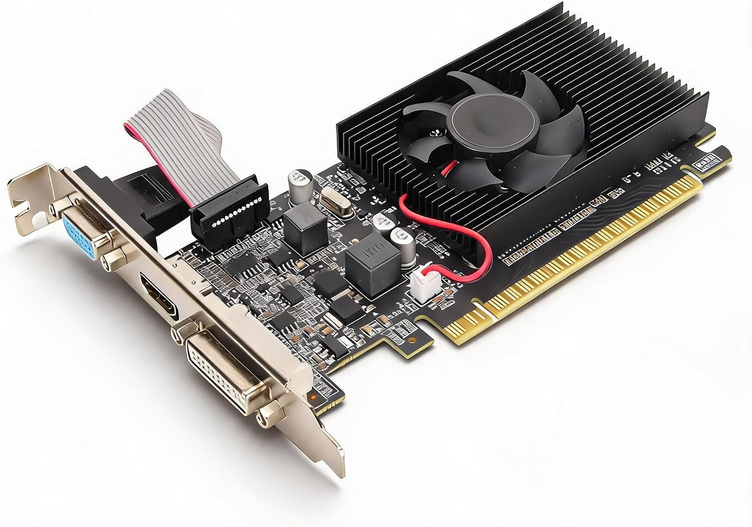 GT210 Graphics Card 1GB GDDR3 64-Bit VGA DVI HDMI Quiet Single-Fan PCI Express X16