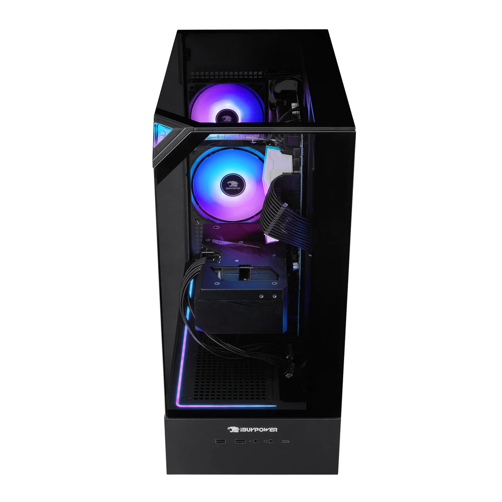 Ibuypower Element Black Gaming PC Desktop Computer Intel Core I9 14900F, NVIDIA Geforce RTX 5070 12GB, 32GB RAM, 1TB SSD, Windows 11, EBI9N5702