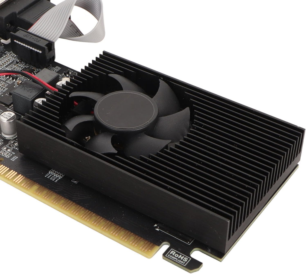 GT730 4GB Gaming Graphics Card, 4GB DDR3 128Bit Discrete Graphics Card, 700Mhz 500Mhz, PCI Express 2.0 X 16, VGA DVI, with Quiet Cooling Fan, for ATX ITX Chassis