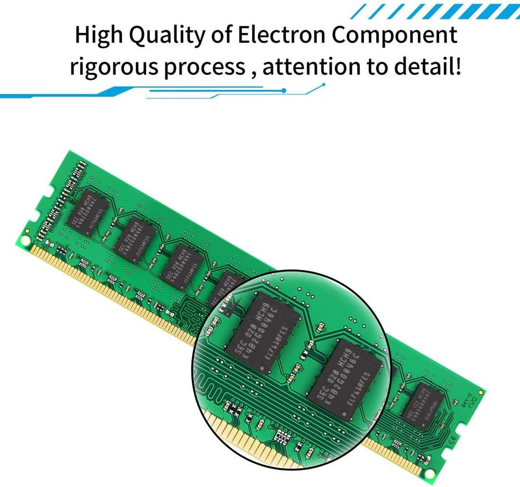 8GB (2X4Gb) DDR3 1600Mhz DIMM PC3-12800 UDIMM Non-Ecc CL11 240-Pin 1.35V/1.5V Desktop Computer RAM Memory Upgrade Kit