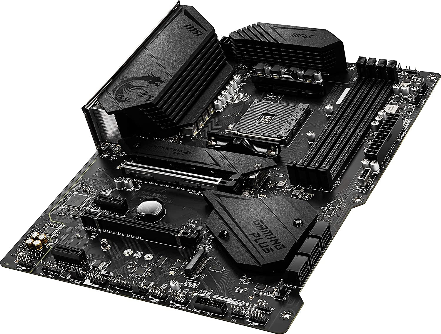 MSI MPG B550 Gaming plus V1 Gaming Motherboard (AMD Ryzen 5000, AM4, DDR4, Pcie 4.0, SATA 6Gb/S, M.2, USB 3.2 Gen 2, HDMI/DP, ATX)