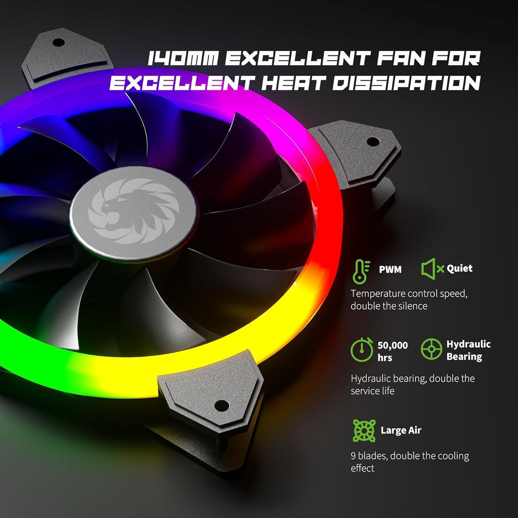 750W Fully Modular ARGB Power Supply, ATX3.0 & PCIE 5.0, 80 plus Gold Certified, 105°C Japanese Caps, ATX Gaming Power Supply
