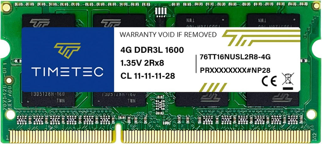 Hynix IC 4GB DDR3L SODIMM for Intel NUC Kit/Mini PC/HTPC/NUC Board 1600Mhz PC3L-12800 Non ECC Unbuffered 1.35V CL11 2Rx8 Dual Rank 204 Memory Ram Module Upgrade(4Gb)