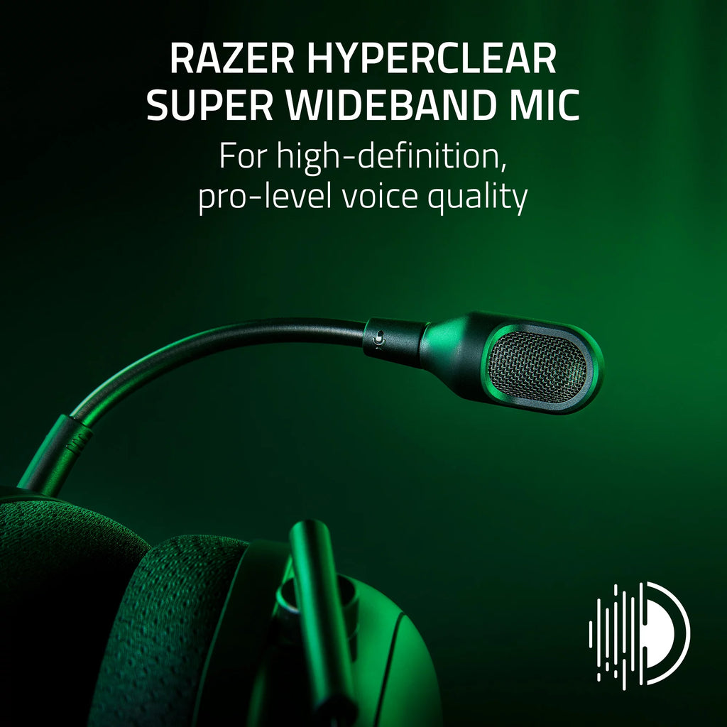 Razer Blackshark V2 Pro Wireless PC Gaming Headset, 2.4Ghz, BT, Hyperspeed Wireless, 70Hr Battery, 320G, Black