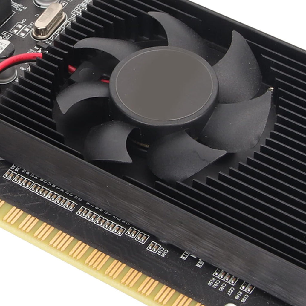 GT210 Graphics Card, 1GB DDR3 64 Bit PC Video Cards, PCI Express X16, Single Fan Air Cooling, Supports VGA DVI HD Multimedia Interface