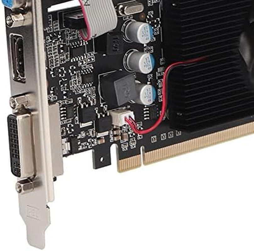 610 Graphics Card, 2GB DDR3, Support Directx 11 64 Bit, Single Fan GPU PC Video Card, PCI Express 2.0, VGA, DVI,