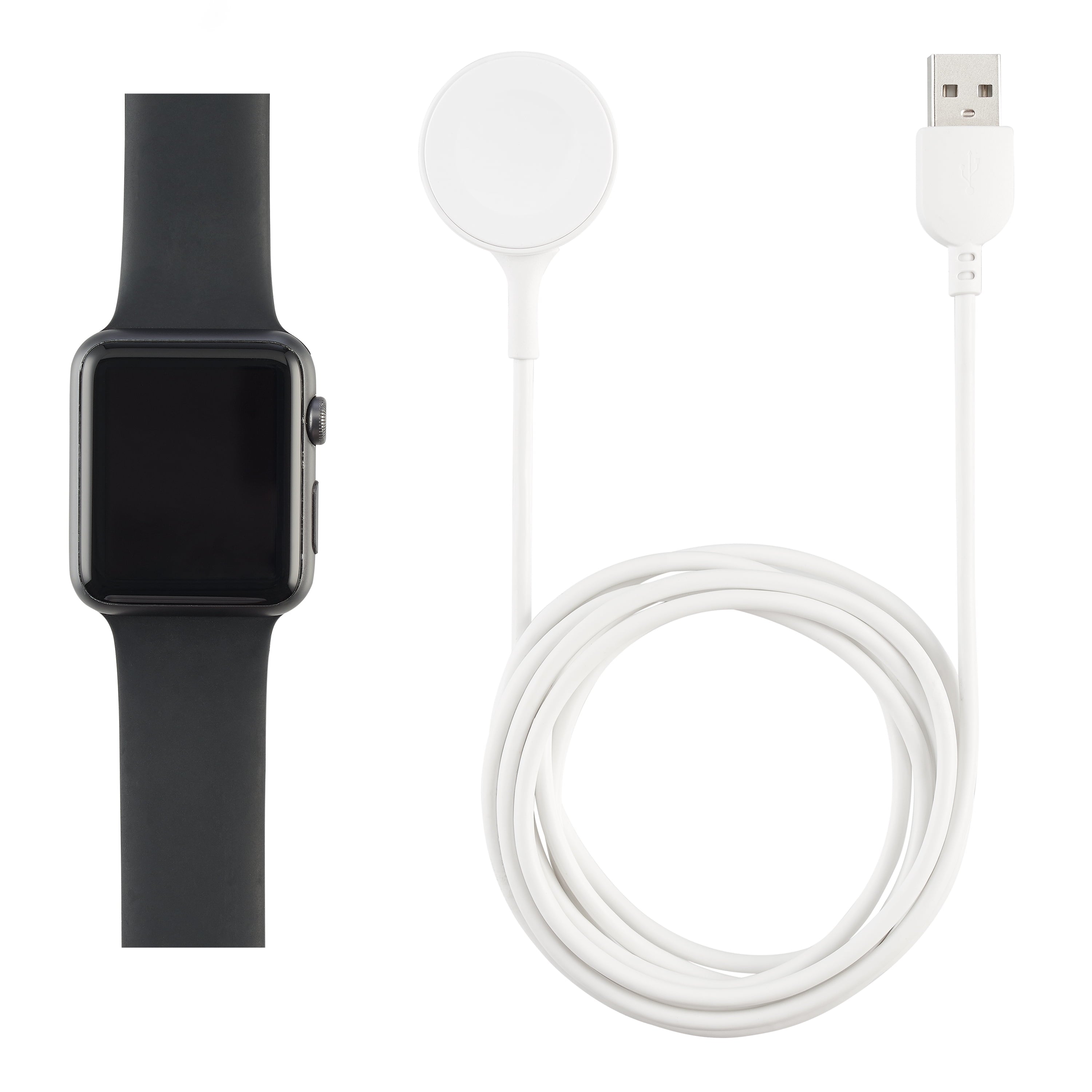 Onn. 6' Smart Watch Charger for Apple Watch, Compatible with All Apple Watches - Series 7/ Series SE / Series 6 / Series 5 / Series 4 / Series 3 / Series 2 / Series 1