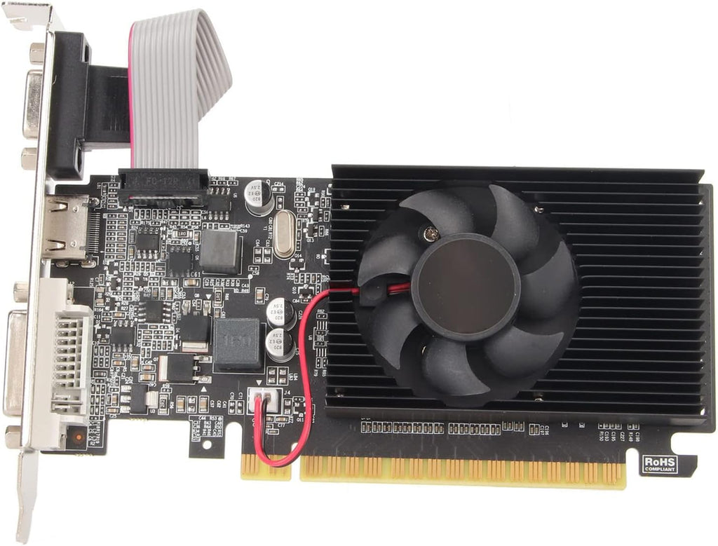 GT210 Graphics Card 1GB GDDR3 64-Bit VGA DVI HDMI Quiet Single-Fan PCI Express X16