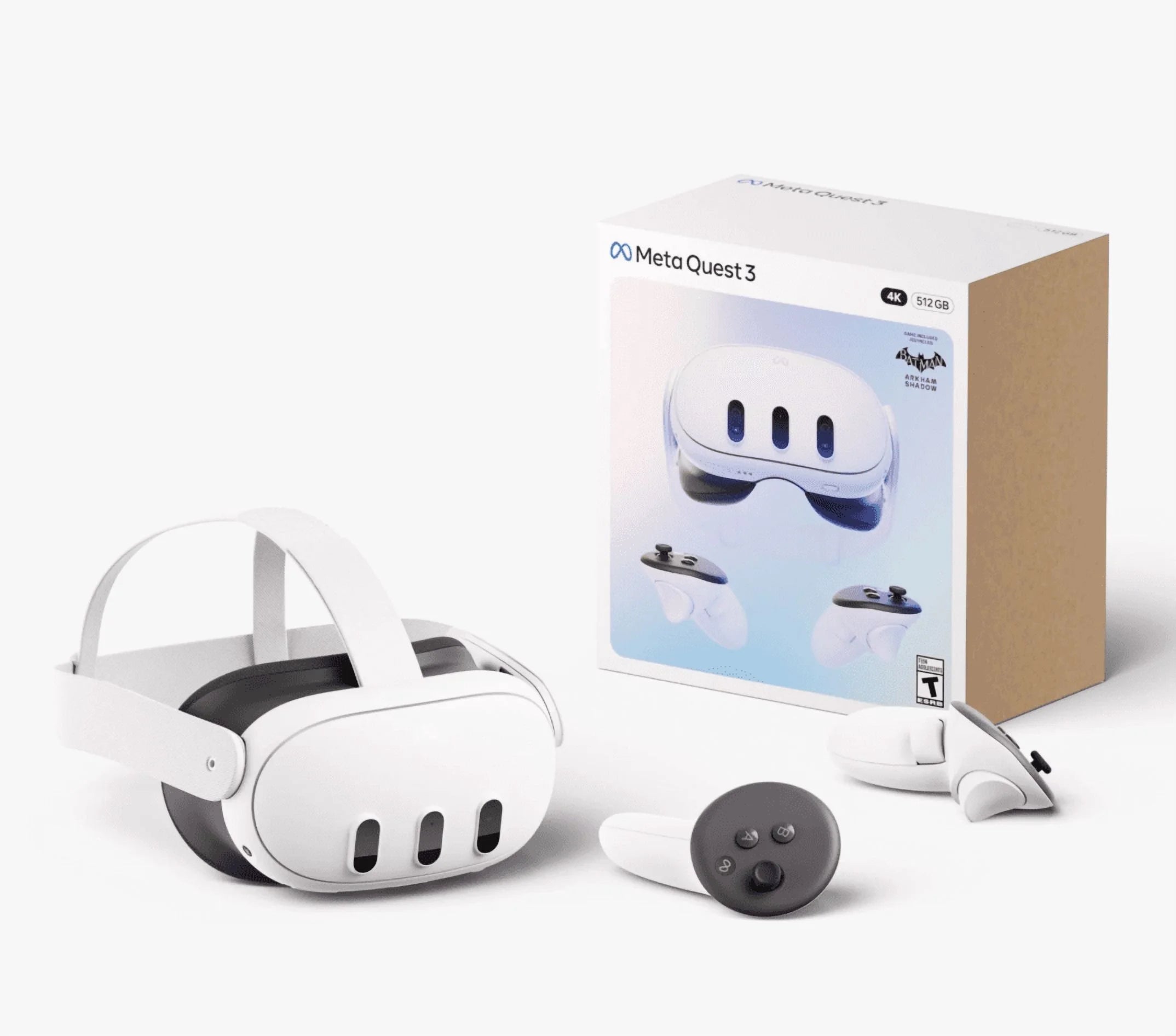 Meta Quest 3 512GB | VR Headset — Thirty Percent Sharper Resolution — 2X Graphical Processing Power — Virtual Reality without Wires — Access to 40+ Games with a 3-Month Trial of Meta Horizon+