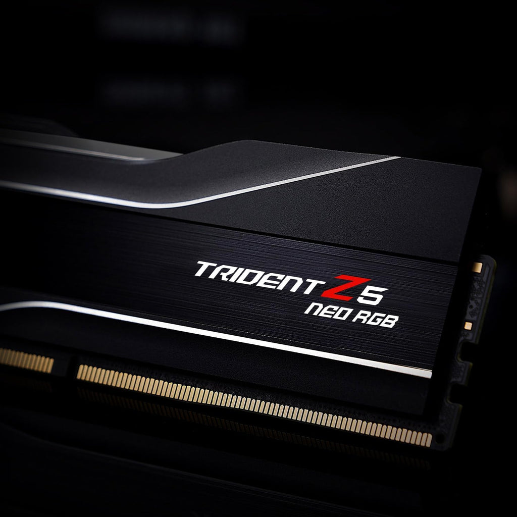 Trident Z5 Neo RGB Series DDR5 RAM (AMD EXPO) 256GB (4X64Gb) 6000Mt/S CL36-44-44-96 1.25V Desktop Computer Memory U-DIMM - Matte Black (F5-6000J3644D64GX4-TZ5NR)