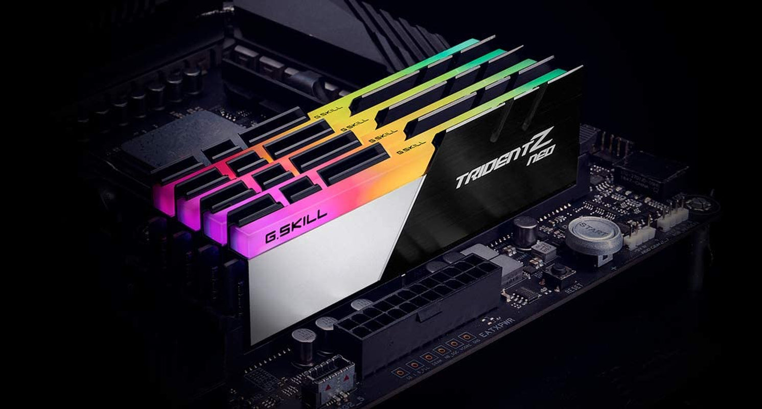 Trident Z Neo Series DDR4 RAM (XMP) 64GB (4X16Gb) 3600Mt/S CL16-19-19-39 1.35V Intel AMD Desktop Computer Memory U-DIMM (F4-3600C16Q-64GTZNC)