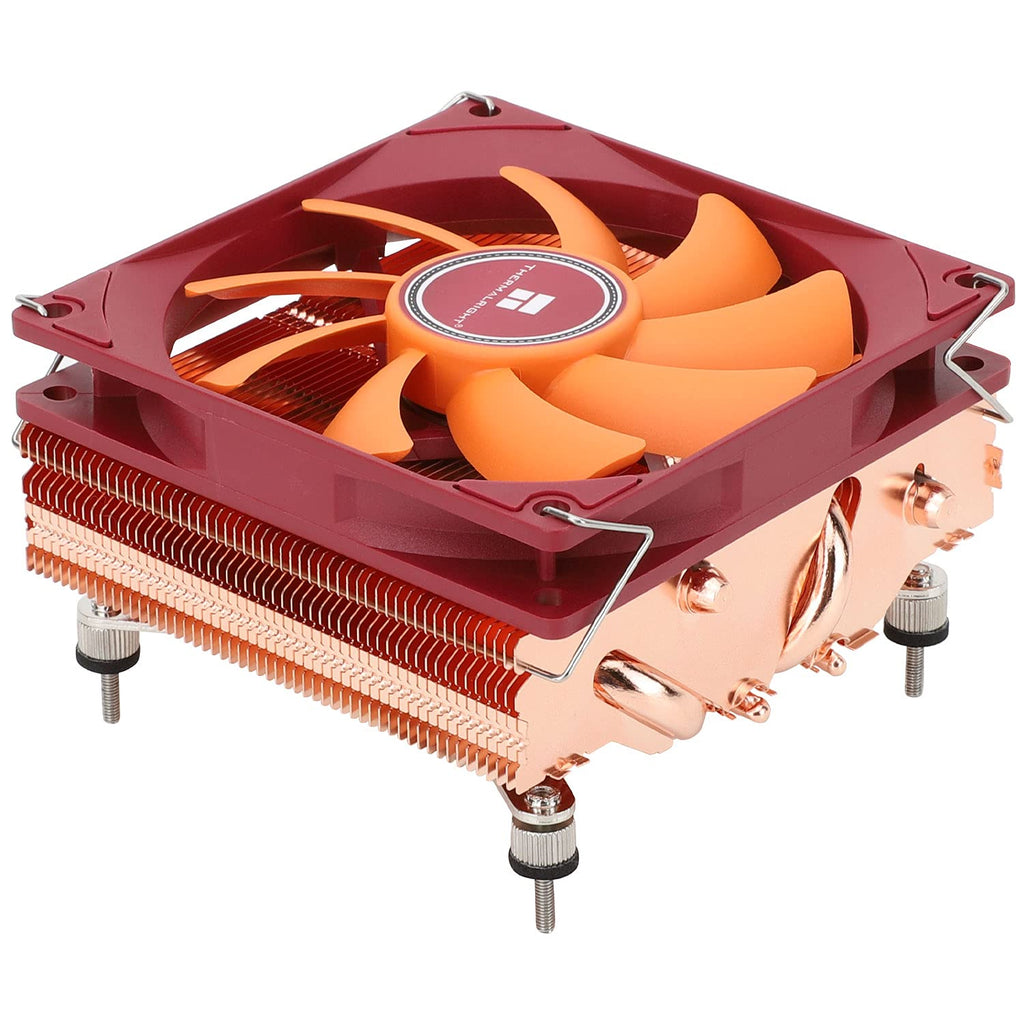 AXP90 X47 Full Low Profile CPU Cooler, 47Mm Height, with TL-9015R Slim PWM CPU Fan,Pure Copper Version, Computer ITX Heatsink Cooler, for AMD:AM4 Am5/Intel 1150/1151/1200/1700