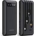 JIUMESS 20000Mah Power Bank Portable Charger with Cables Compatible for Iphone, Android Cell Phone