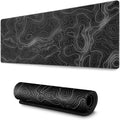 Large Mouse Pad Mat 35X17 Inch, XXXL Gaming Mouse Pad Topographic Map Lines | Extended Desk Mat with Non-Slip Rubber Base, Geographic Contour Topographic Design Mousepad for Gaming, Office, Laptop & PC