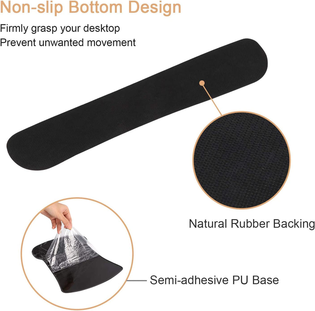 Ergonomic Mouse Pad with Wrist Rest, Keyboard Wrist Rest Mouse Wrist Rest, Made of Memory Foam, Easy Typing and Relieve Wrist Pain for Computer Keyboard Office (A-Honeycomb)