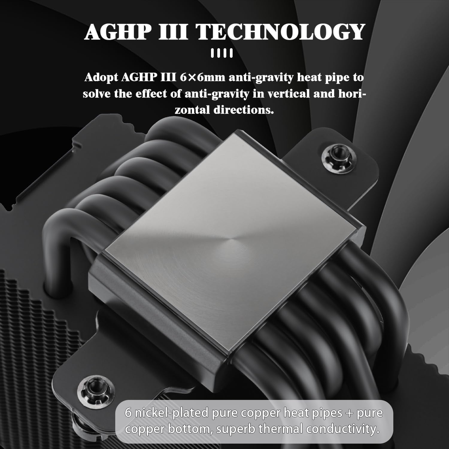 Burst Assassin 120 EVO DARK CPU Cooler, 2*120Cm PWM Quiet Fan CPU Air Cooler with 1500RPM Speed,Brushed Black Top,For Intel LGA1851/1700/1150/1151/1200&AM4/ AM5, Computer CPU Cooler,Black