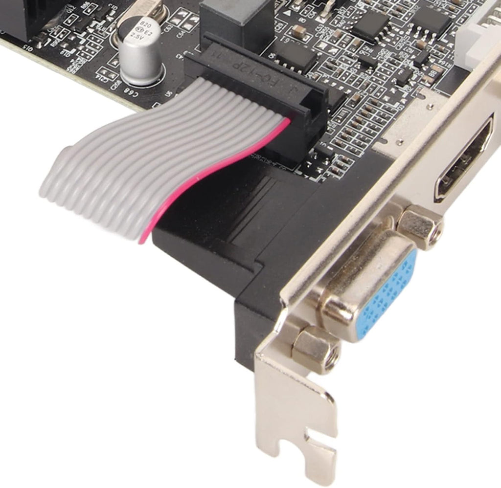 GT210 Graphics Card, 1GB DDR3 64 Bit PC Video Cards, PCI Express X16, Single Fan Air Cooling, Supports VGA DVI HD Multimedia Interface